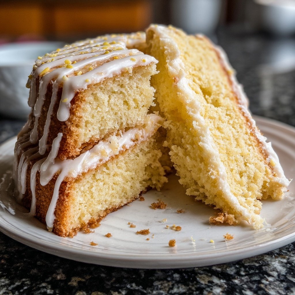 Dessert Vanilla Sponge Cake