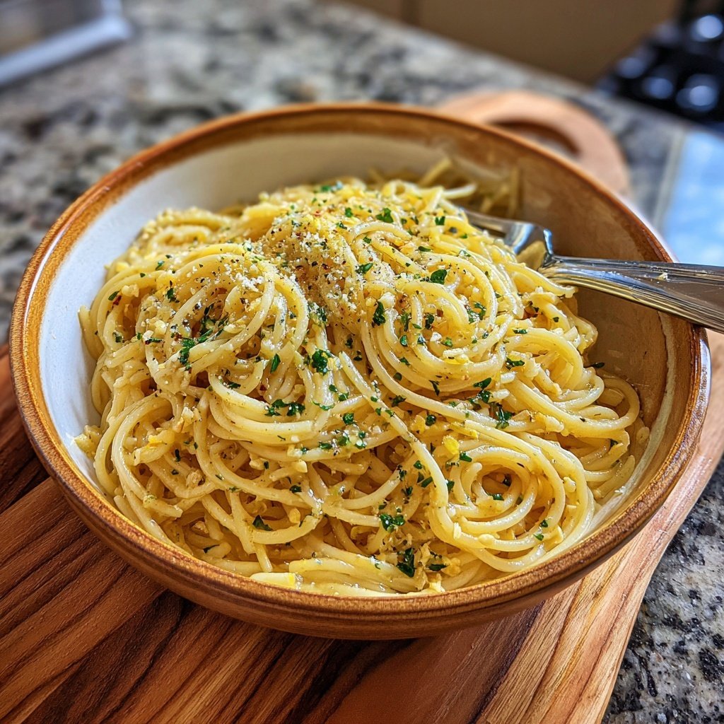 Quick Garlic Butter Pasta