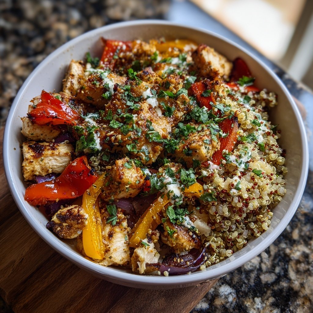 Healthy Quinoa Chicken Bowl