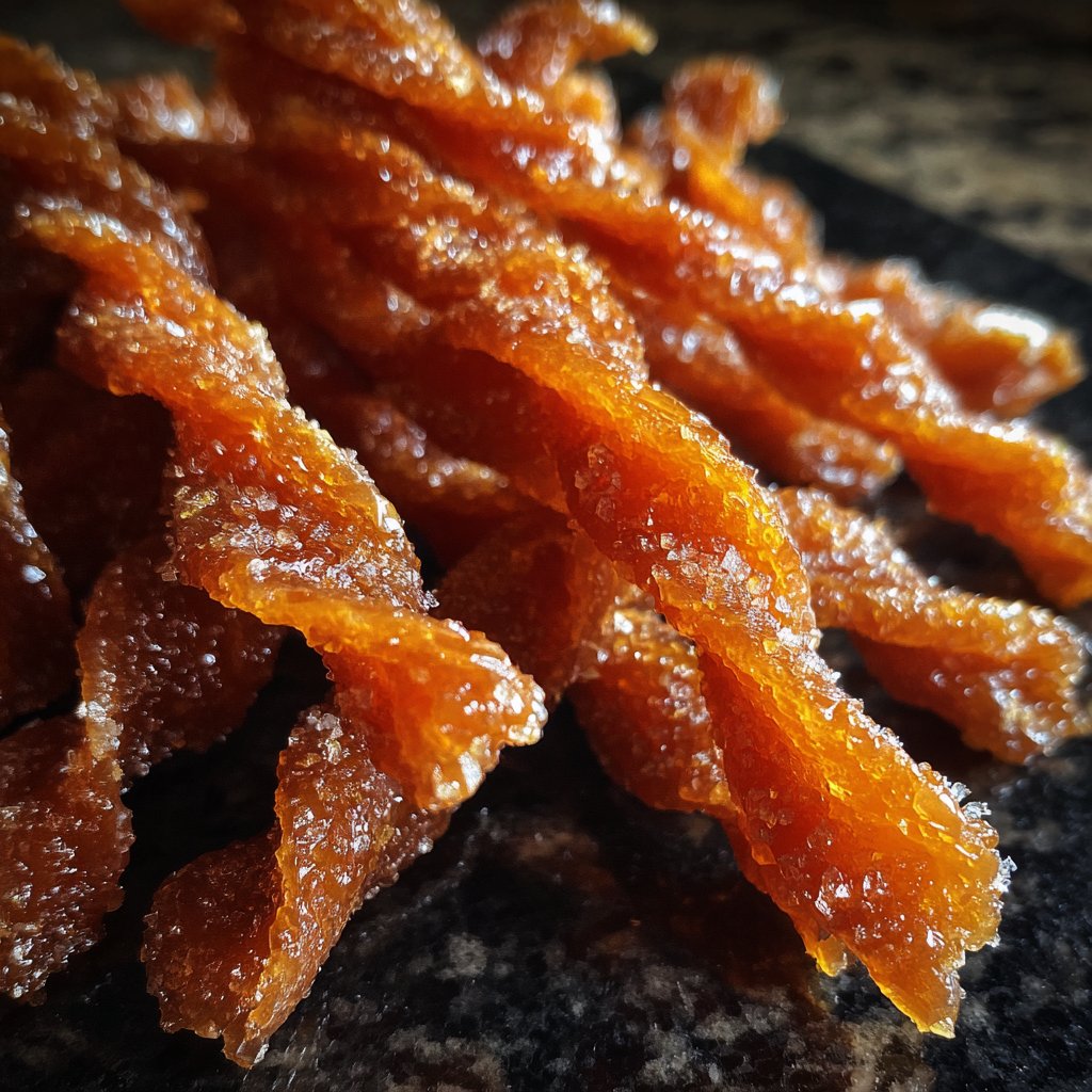 Candied Orange Peel Twists