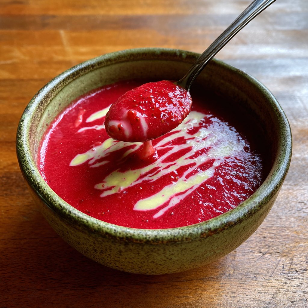 Chilled Strawberry-Apple Soup
