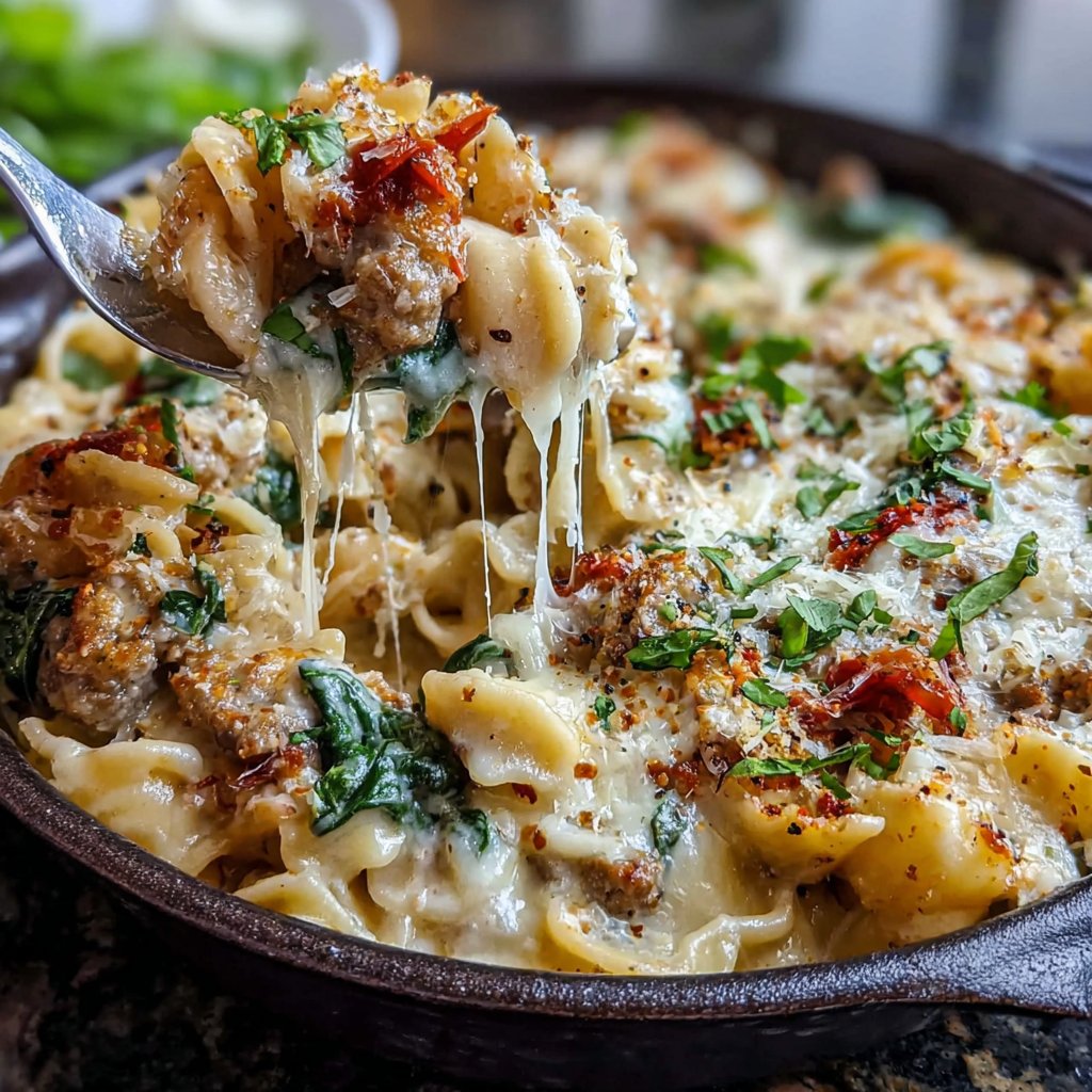 One Pot Creamy Sausage Pasta