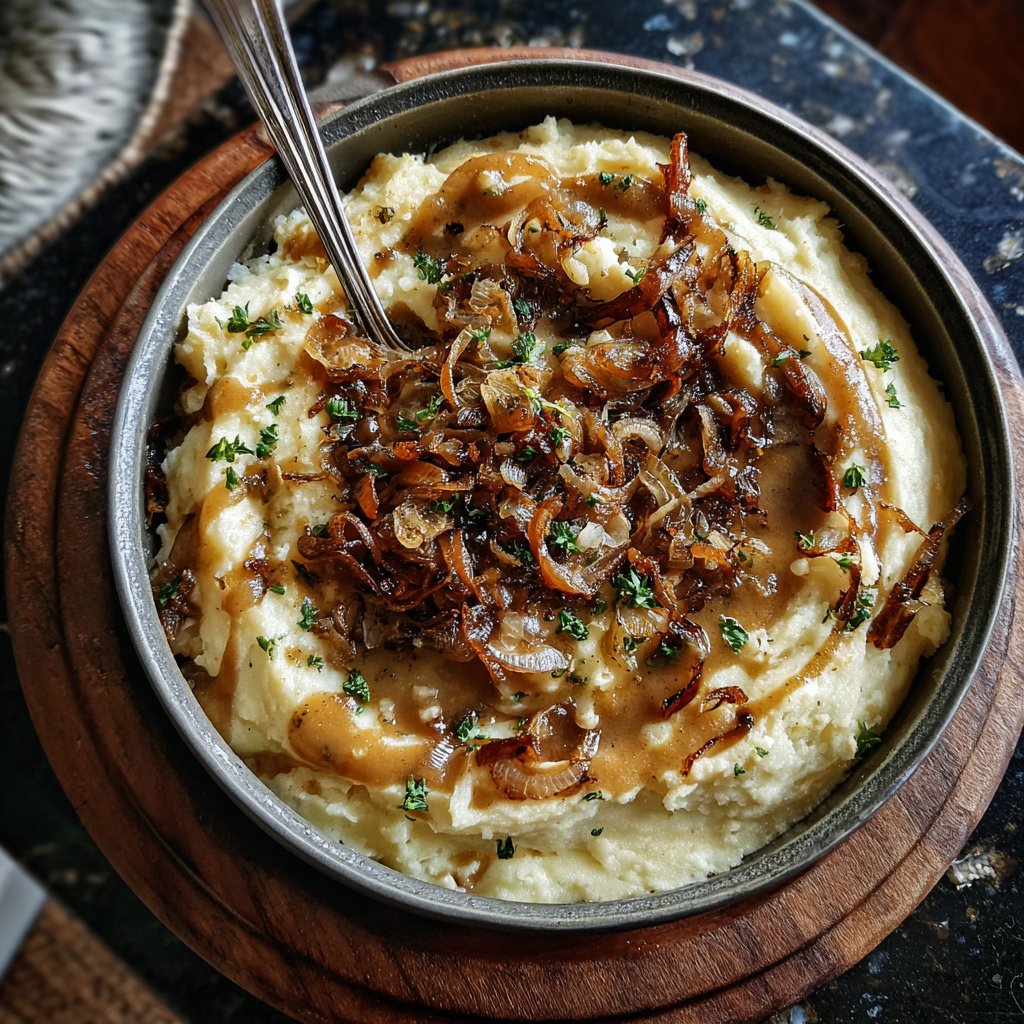 Onion Boil with Creamy Gravy