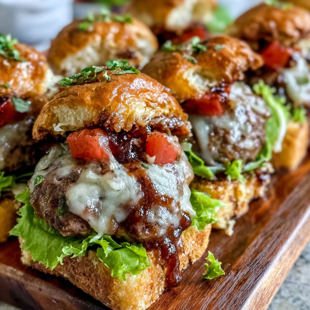 Stuffed Hamburger Sliders Delight