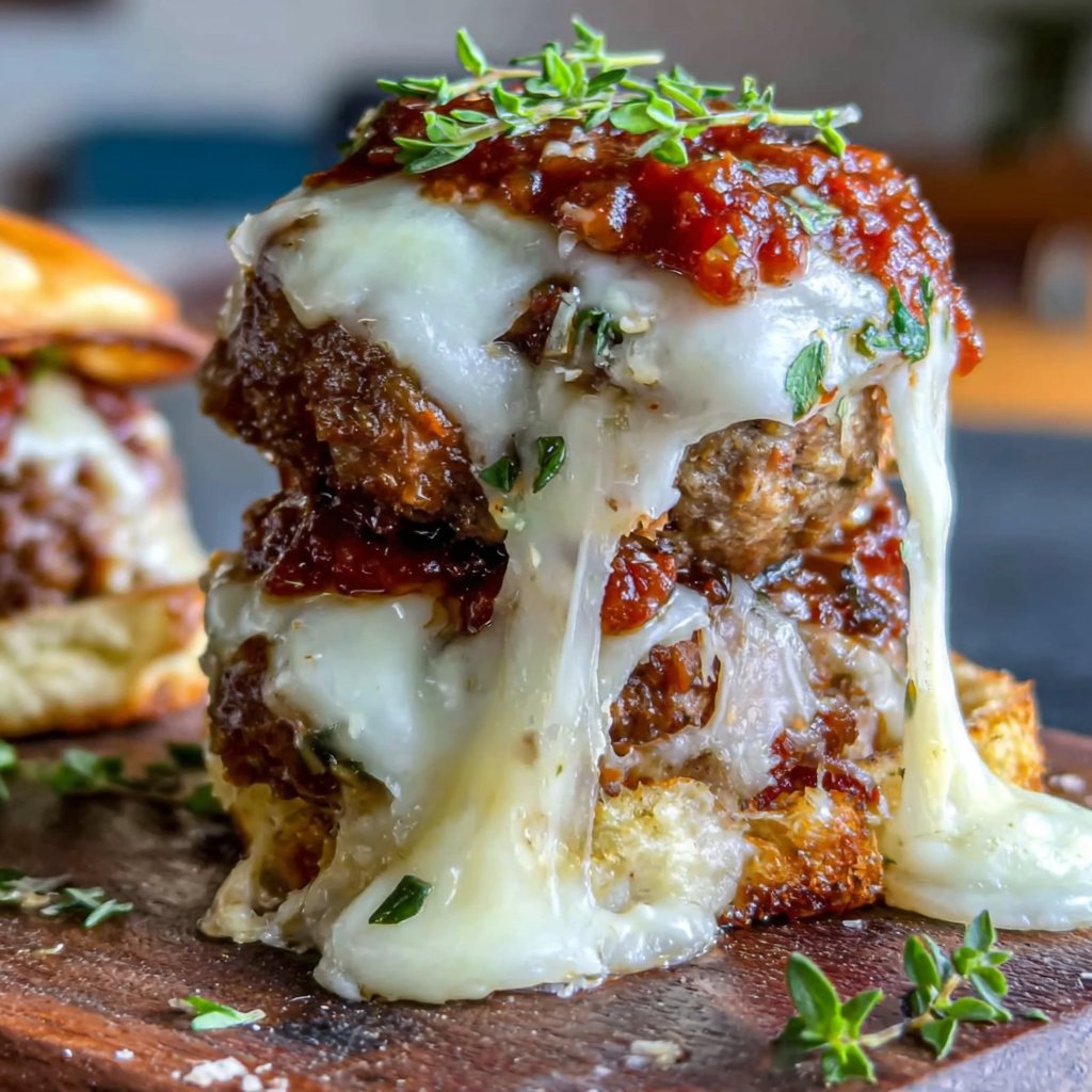 Mouthwatering Meatball Hamburger Surprise