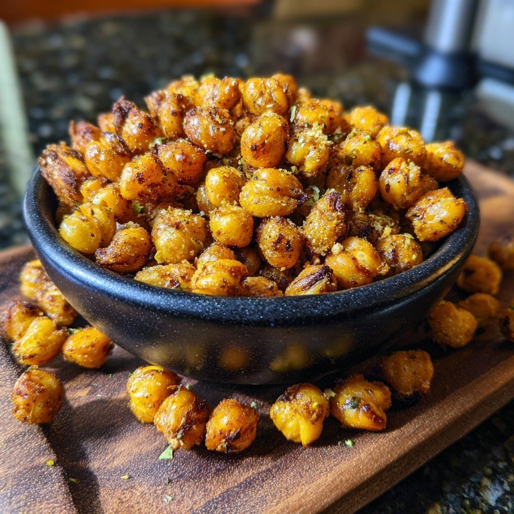 Crunchy Chickpeas with Lime Zest
